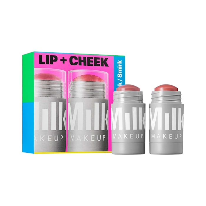 One of the best makeup gift sets for women who love all things beauty, the Milk Makeup Lip + Cheek MVPs Cream Blush Stick Set available now at Sephora